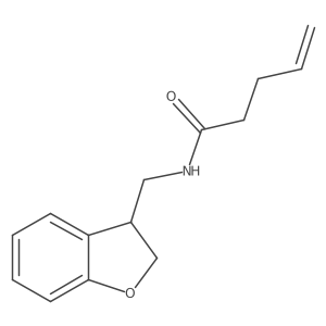 N-[(2,3-dihydro-1-benzofuran-3-yl)methyl]pent-4-enamide Structure