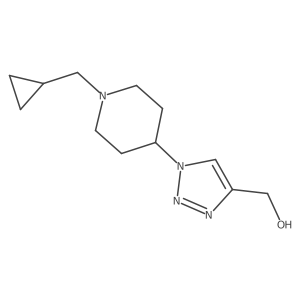 (1-(1-(cyclopropylmethyl)piperidin-4-yl)-1H-1,2,3-triazol-4-yl)methanol Structure