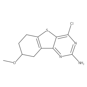 4-Chloro-8-methoxy-6,7,8,9-tetrahydrobenzo[4,5]thieno[3,2-D]pyrimidin-2-amine Structure