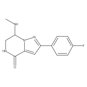 2-(4-fluorophenyl)-7-(methylamino)-6,7-dihydropyrazolo[1,5-a]pyrazin-4(5H)-one Structure