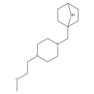 1-{[4-(2-Methoxyethyl)piperazin-1-yl]methyl}-7-azabicyclo[2.2.1]heptane Structure