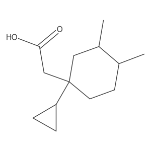 2-(1-Cyclopropyl-3,4-dimethylcyclohexyl)acetic acid结构式