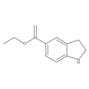 5-(1-ethoxyethenyl)-2,3-dihydro-1H-indole Structure