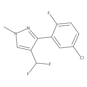 3-(5-chloro-2-fluorophenyl)-4-(difluoromethyl)-1-methyl-1H-pyrazole Structure