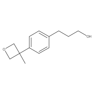 3-[4-(3-Methyloxetan-3-yl)phenyl]propan-1-ol结构式