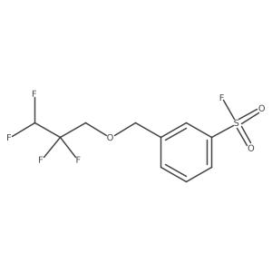 3-[(2,2,3,3-Tetrafluoropropoxy)methyl]benzene-1-sulfonyl fluoride结构式