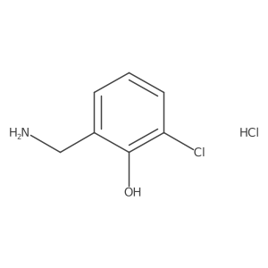 2-(Aminomethyl)-6-chlorophenol hydrochloride结构式