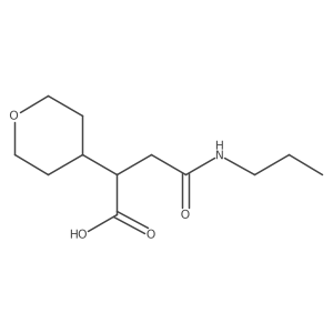 2-(Oxan-4-yl)-3-(propylcarbamoyl)propanoic acid结构式