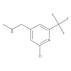 {[2-Chloro-6-(trifluoromethyl)pyridin-4-yl]methyl}(methyl)amine Structure