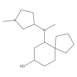 6-[Methyl(1-methylpyrrolidin-3-yl)amino]spiro[4.5]decan-8-ol Structure