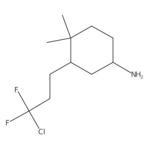 3-(3-Chloro-3,3-difluoropropyl)-4,4-dimethylcyclohexan-1-amine Structure
