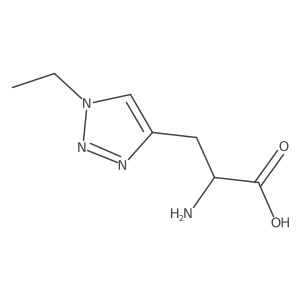 (2R)-2-amino-3-(1-ethyl-1H-1,2,3-triazol-4-yl)propanoic acid Structure