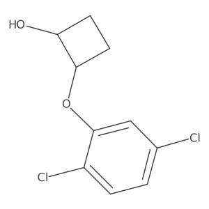 trans-2-(2,5-Dichlorophenoxy)cyclobutan-1-ol Structure