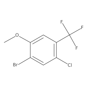 1-Bromo-5-chloro-2-methoxy-4-(trifluoromethyl)benzene Structure
