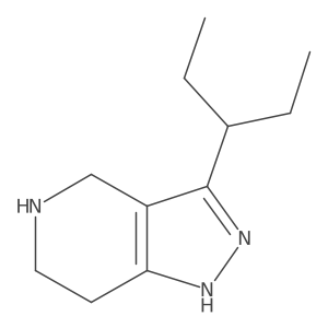 3-(pentan-3-yl)-2H,4H,5H,6H,7H-pyrazolo[4,3-c]pyridine Structure