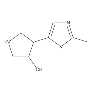4-(2-Methyl-1,3-thiazol-5-yl)pyrrolidin-3-ol Structure