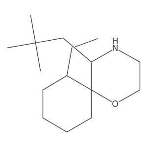 5-(2,2-Dimethylpropyl)-7-ethyl-1-oxa-4-azaspiro[5.5]undecane结构式
