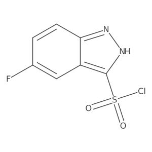 5-fluoro-1H-indazole-3-sulfonyl chloride Structure