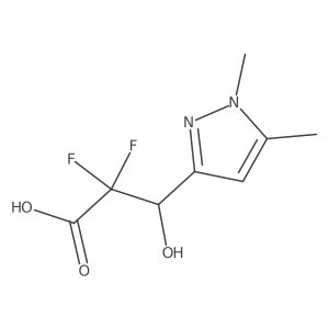 3-(1,5-dimethyl-1H-pyrazol-3-yl)-2,2-difluoro-3-hydroxypropanoic acid Structure