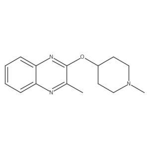 2-Methyl-3-[(1-methylpiperidin-4-yl)oxy]quinoxaline结构式