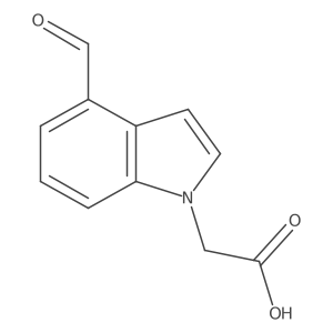 2-(4-Formyl-1H-indol-1-yl)acetic acid Structure