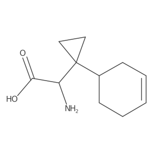 2-Amino-2-[1-(cyclohex-3-en-1-yl)cyclopropyl]acetic acid Structure
