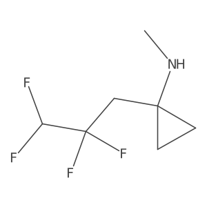 N-methyl-1-(2,2,3,3-tetrafluoropropyl)cyclopropan-1-amine Structure