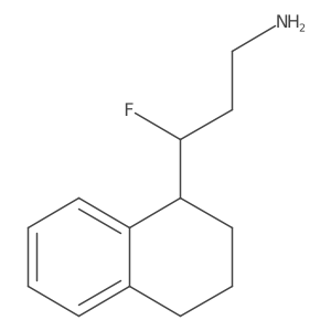 3-Fluoro-3-(1,2,3,4-tetrahydronaphthalen-1-yl)propan-1-amine结构式