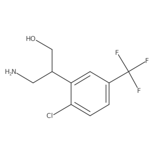 3-Amino-2-[2-chloro-5-(trifluoromethyl)phenyl]propan-1-ol Structure