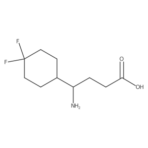 4-Amino-4-(4,4-difluorocyclohexyl)butanoic acid Structure
