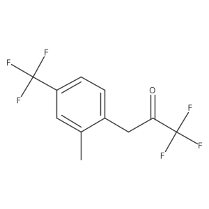 1,1,1-Trifluoro-3-[2-methyl-4-(trifluoromethyl)phenyl]propan-2-one结构式
