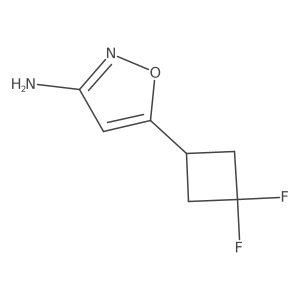 5-(3,3-Difluorocyclobutyl)-1,2-oxazol-3-amine Structure