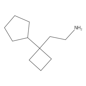 2-(1-Cyclopentylcyclobutyl)ethan-1-amine Structure