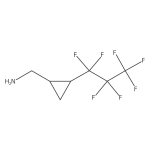 [2-(Heptafluoropropyl)cyclopropyl]methanamine结构式