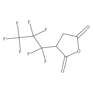 3-(Heptafluoropropyl)oxolane-2,5-dione结构式