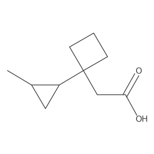 2-[1-(2-Methylcyclopropyl)cyclobutyl]acetic acid Structure