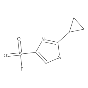 2-Cyclopropyl-1,3-thiazole-4-sulfonyl fluoride结构式