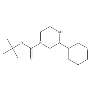 Tert-butyl 3-(thian-3-yl)piperazine-1-carboxylate Structure