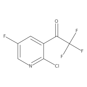 1-(2-Chloro-5-fluoropyridin-3-yl)-2,2,2-trifluoroethan-1-one结构式