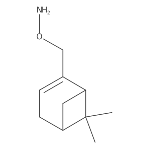 O-({6,6-dimethylbicyclo[3.1.1]hept-2-en-2-yl}methyl)hydroxylamine结构式