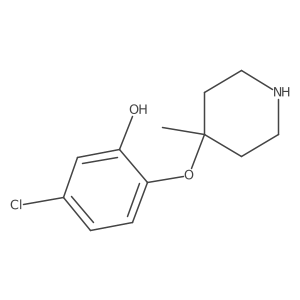 5-Chloro-2-[(4-methylpiperidin-4-yl)oxy]phenol结构式