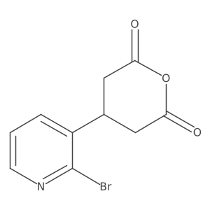 4-(2-Bromopyridin-3-yl)oxane-2,6-dione结构式