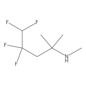 Methyl(4,4,5,5-tetrafluoro-2-methylpentan-2-yl)amine Structure