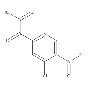 2-(3-Chloro-4-nitrophenyl)-2-oxoacetic acid结构式