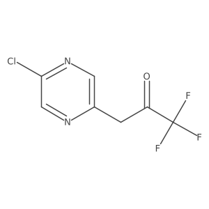 3-(5-Chloropyrazin-2-yl)-1,1,1-trifluoropropan-2-one Structure