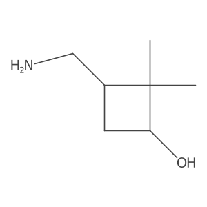 3-(Aminomethyl)-2,2-dimethylcyclobutan-1-ol Structure