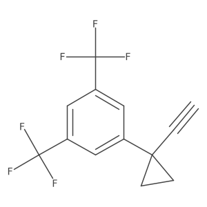 1-(1-Ethynylcyclopropyl)-3,5-bis(trifluoromethyl)benzene Structure