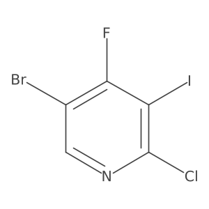 5-Bromo-2-chloro-4-fluoro-3-iodopyridine结构式