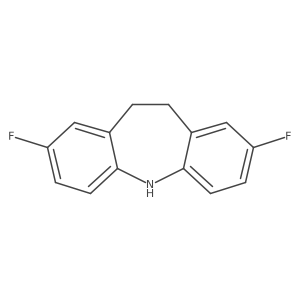 2,8-Difluoro-10,11-dihydro-5H-dibenzo[b,f]azepine结构式