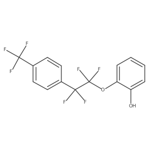 2-[1,1,2,2-Tetrafluoro-2-[4-(trifluoromethyl)phenyl]ethoxy]phenol结构式